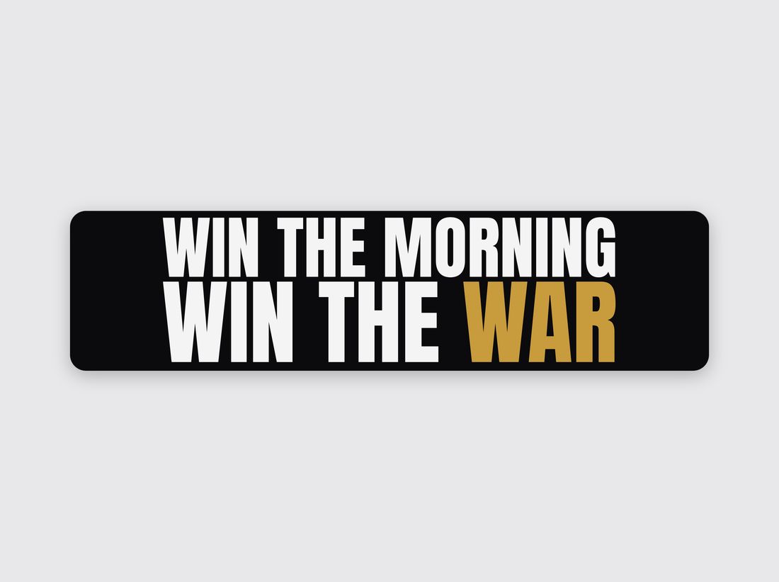 Win The Morning Bumper Sticker